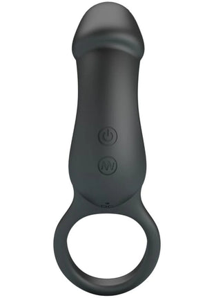 PRETTY LOVE - TRAE VIBRATIONSRING MIT SCHWARZEM STIMULATOR - Penisring mit Vibration