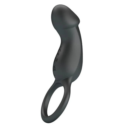 PRETTY LOVE - TRAE VIBRATIONSRING MIT SCHWARZEM STIMULATOR - Penisring mit Vibration