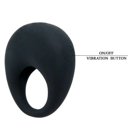 PRETTY LOVE - TRAP VIBRATORRING SCHWARZ - Penisring mit Vibration