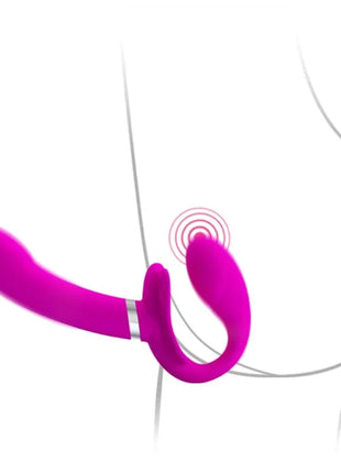 Vibrant pink silikon doppelköpfiger vibrator mit ergonomischem design von pretty love valerie mit 12 vibrationen