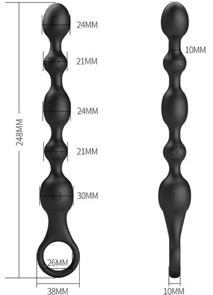 PRETTY LOVE - VAN ANAL BALLS 10 VIBRATIONEN WIEDERAUFLADBARES SILIKON - Analplug