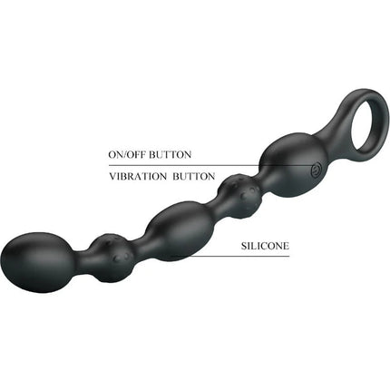 PRETTY LOVE - VAN ANAL BALLS 10 VIBRATIONEN WIEDERAUFLADBARES SILIKON - Analplug
