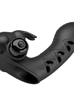 PRETTY LOVE - VANCE BLACK RABBIT VIBRATOR FINGERABDECKUNG - Penishülle