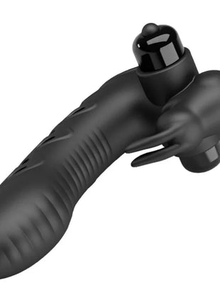 PRETTY LOVE - VANCE BLACK RABBIT VIBRATOR FINGERABDECKUNG - Penishülle