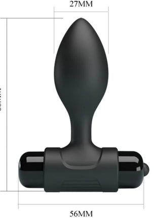 PRETTY LOVE - VIBRA BUTT 10 VIBRATIONEN ANALSTECKER SCHWARZ - Analplug