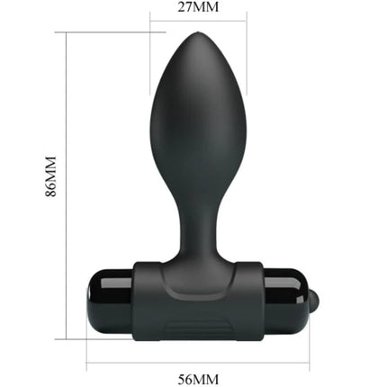 PRETTY LOVE - VIBRA BUTT 10 VIBRATIONEN ANALSTECKER SCHWARZ - Analplug