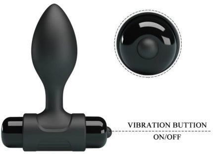 PRETTY LOVE - VIBRA BUTT 10 VIBRATIONEN ANALSTECKER SCHWARZ - Analplug