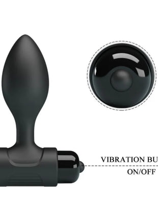 PRETTY LOVE - VIBRA BUTT 10 VIBRATIONEN ANALSTECKER SCHWARZ - Analplug