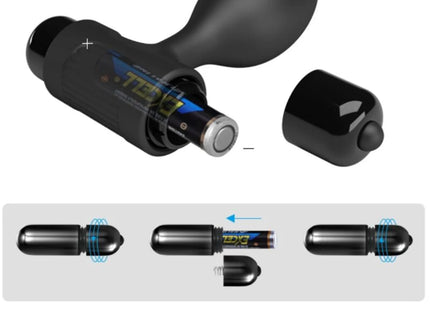 PRETTY LOVE - VIBRA BUTT 10 VIBRATIONEN ANALSTECKER SCHWARZ - Analplug