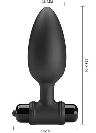 PRETTY LOVE - VIBRA BUTT PLUG 2 ANAL PLUG 10 VIBRATIONEN SCHWARZ - Analplug