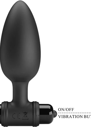 PRETTY LOVE - VIBRA BUTT PLUG 2 ANAL PLUG 10 VIBRATIONEN SCHWARZ - Analplug