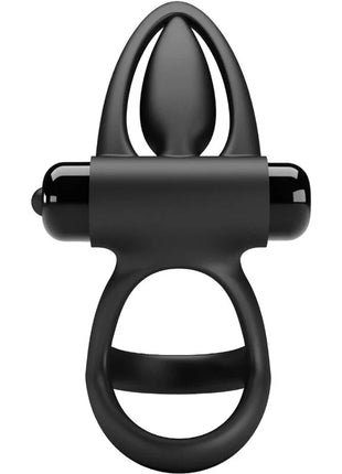 PRETTY LOVE - VIBRATIONSRING 10 VIBRATIONEN SCHWARZES SILIKON - Penisring für Paare