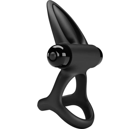 PRETTY LOVE - VIBRATIONSRING 10 VIBRATIONEN SCHWARZES SILIKON - Penisring für Paare