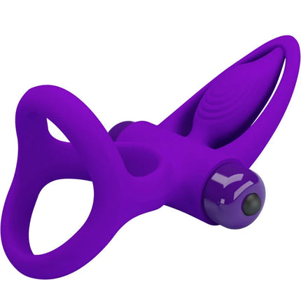 PRETTY LOVE - VIBRATORRING 10 VIBRATIONEN LILA SILIKON - Penisring für Paare