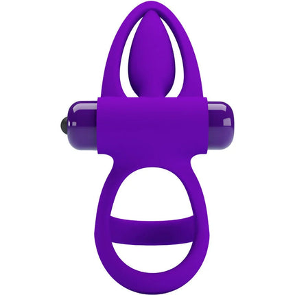 PRETTY LOVE - VIBRATORRING 10 VIBRATIONEN LILA SILIKON - Penisring für Paare