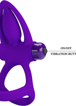 PRETTY LOVE - VIBRATORRING 10 VIBRATIONEN LILA SILIKON - Penisring für Paare