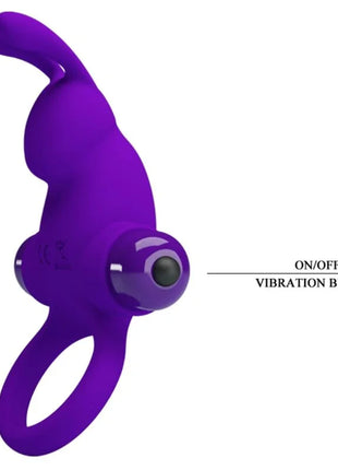 PRETTY LOVE - VIBRATORRING I KANINCHEN FÜR LILA PENIS - Penisring mit Vibration