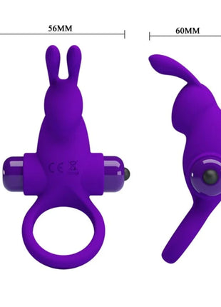 PRETTY LOVE - VIBRATORRING I KANINCHEN FÜR LILA PENIS - Penisring mit Vibration