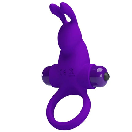 PRETTY LOVE - VIBRATORRING I KANINCHEN FÜR LILA PENIS - Penisring mit Vibration