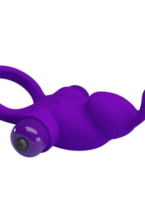 PRETTY LOVE - VIBRATORRING I KANINCHEN FÜR LILA PENIS - Penisring mit Vibration