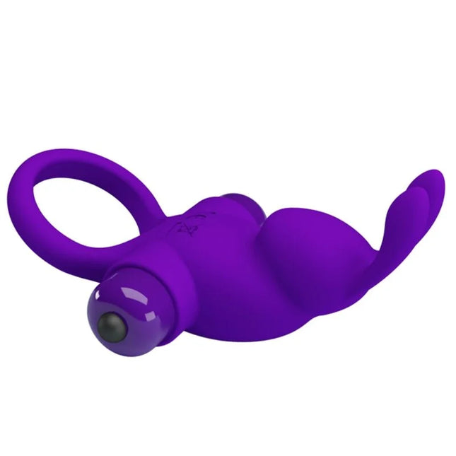 PRETTY LOVE - VIBRATORRING I KANINCHEN FÜR LILA PENIS - Penisring mit Vibration