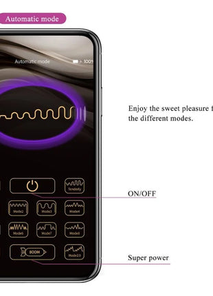 PRETTY LOVE - VIBRIERENDES EI DER NYMPHE APP-GESTEUERT LILA - Vibrierende Kugeln