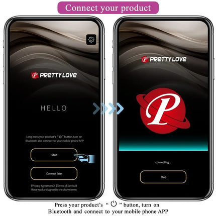 PRETTY LOVE - VIBRIERENDES EI DER NYMPHE APP-GESTEUERT LILA - Vibrierende Kugeln