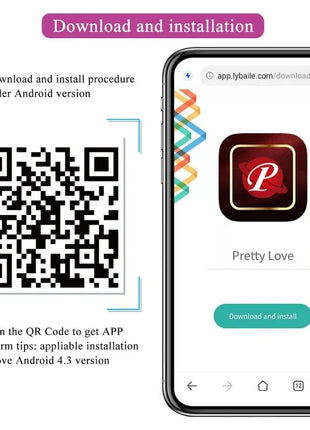 PRETTY LOVE - VIBRIERENDES EI DER NYMPHE APP-GESTEUERT LILA - Vibrierende Kugeln