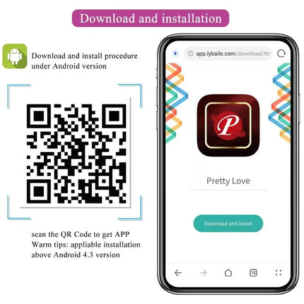 PRETTY LOVE - VIBRIERENDES EI DER NYMPHE APP-GESTEUERT LILA - Vibrierende Kugeln
