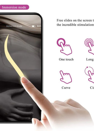 PRETTY LOVE - VIBRIERENDES EI DER NYMPHE APP-GESTEUERT LILA - Vibrierende Kugeln