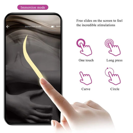 PRETTY LOVE - VIBRIERENDES EI DER NYMPHE APP-GESTEUERT LILA - Vibrierende Kugeln