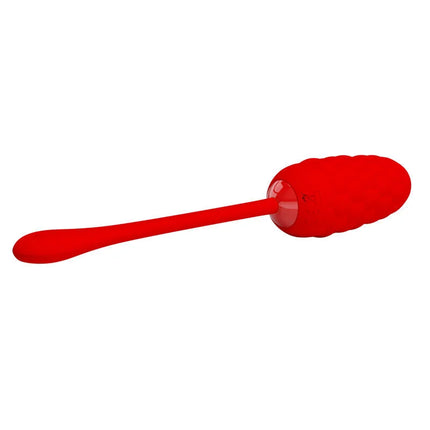 PRETTY LOVE - VIBRIERENDES EI MIT ROTER WIEDERAUFLADBARER MEERESTEXTUR - Vibrierendes Ei