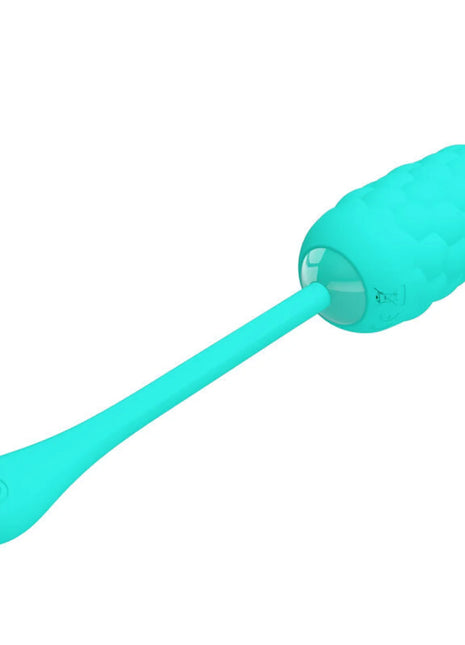 PRETTY LOVE - VIBRIERENDES EI MIT WIEDERAUFLADBARER MEERESTEXTUR IN AQUAGRÜN - Vibrierendes Ei