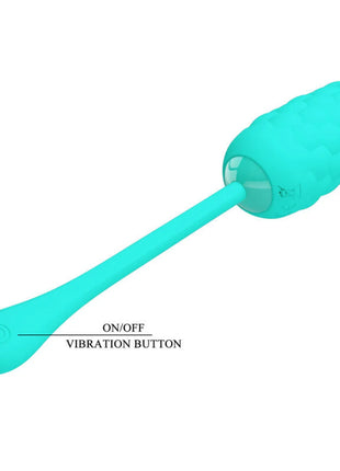 PRETTY LOVE - VIBRIERENDES EI MIT WIEDERAUFLADBARER MEERESTEXTUR IN AQUAGRÜN - Vibrierendes Ei