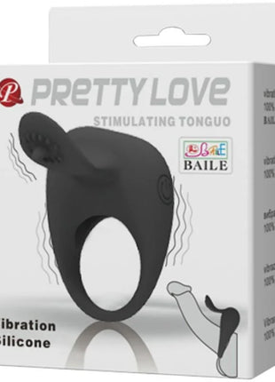 PRETTY LOVE - VIBRIERRING MIT ZUNGE - Penisring für Paare