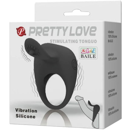 PRETTY LOVE - VIBRIERRING MIT ZUNGE - Penisring für Paare