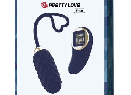 PRETTY LOVE - VIVIAN BLUE VIBRATIONS-EI MIT FERNBEDIENUNG - Vibrierendes Ei