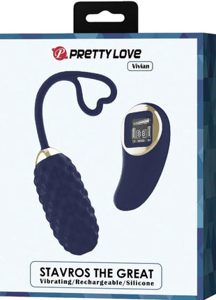 PRETTY LOVE - VIVIAN BLUE VIBRATIONS-EI MIT FERNBEDIENUNG - Vibrierendes Ei