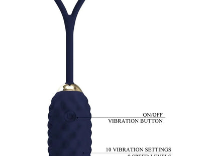 PRETTY LOVE - VIVIAN BLUE VIBRATIONS-EI MIT FERNBEDIENUNG - Vibrierendes Ei
