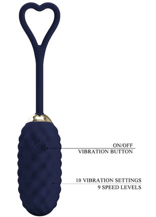 PRETTY LOVE - VIVIAN BLUE VIBRATIONS-EI MIT FERNBEDIENUNG - Vibrierendes Ei