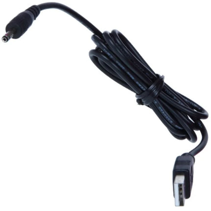 Schwarzes usb-zu-dc stromadapterkabel mit standard usb-a anschluss für pretty love wade massager 12 funktionen