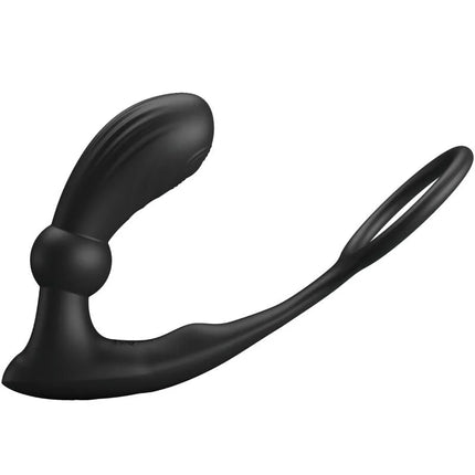 PRETTY LOVE - WARREN BLACK ANALRING & VIBRATOR - Anal-Vibratoren