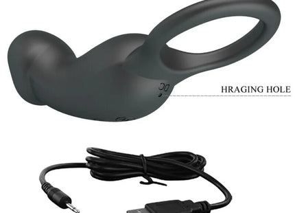 PRETTY LOVE - WARREN BLACK ANALRING & VIBRATOR
