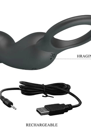 PRETTY LOVE - WARREN BLACK ANALRING & VIBRATOR