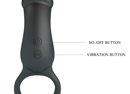 PRETTY LOVE - WARREN BLACK ANALRING & VIBRATOR