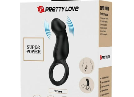 PRETTY LOVE - WARREN BLACK ANALRING & VIBRATOR