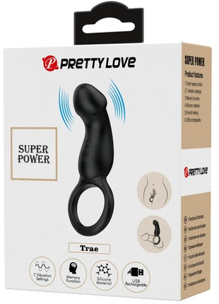 PRETTY LOVE - WARREN BLACK ANALRING & VIBRATOR