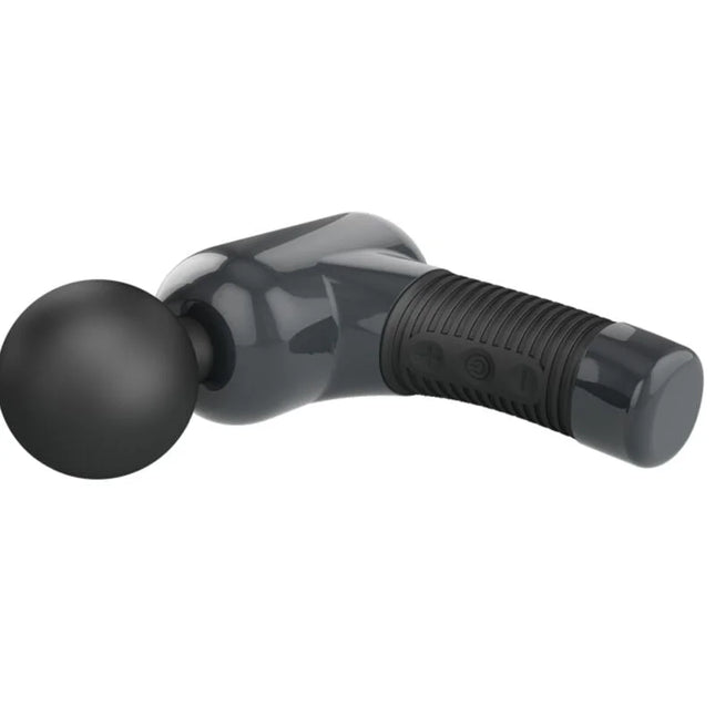 Schwarzer Pretty Love wiederaufladbarer Massager mit 7 funktionen und 5 geschwindigkeiten glänzend und griffig