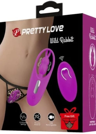 PRETTY LOVE - WILD RABBIT STIMULATOR FÜR HÖSCHEN MIT FERNBEDIENUNG FLIEDER - Minivibrator