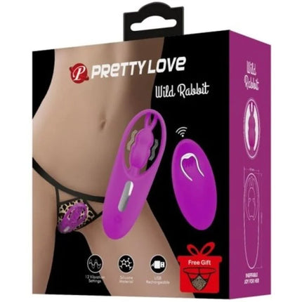 PRETTY LOVE - WILD RABBIT STIMULATOR FÜR HÖSCHEN MIT FERNBEDIENUNG FLIEDER - Minivibrator